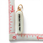 Load image into Gallery viewer, Forget Me Not Charm on Gold Spiga Chain w/ Carabiner
