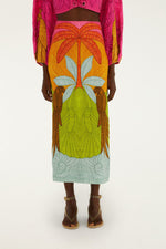 Load image into Gallery viewer, Usiacuri Midi Skirt in Multicolor

