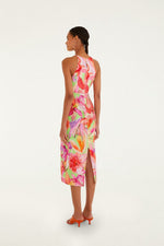 Load image into Gallery viewer, Artsy Midi Dress in Flora Green
