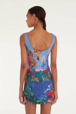Load image into Gallery viewer, Dream Landscape Mini Dress in Multicolor
