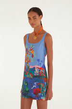 Load image into Gallery viewer, Dream Landscape Mini Dress in Multicolor
