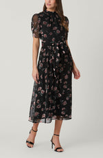 Load image into Gallery viewer, Brittany Dress in Jet/Mauve Multi
