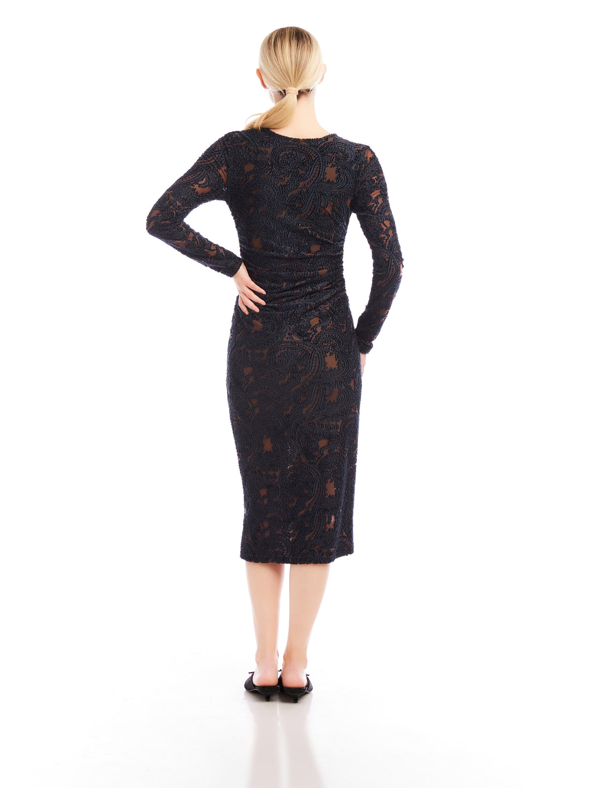 Carolina Dress in Brown & Black