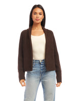 Load image into Gallery viewer, Cropped Cardigan in Brown
