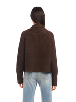 Load image into Gallery viewer, Cropped Cardigan in Brown
