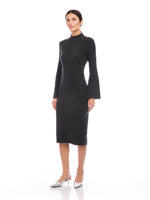 Load image into Gallery viewer, Midi Sweater Dress in Charcoal
