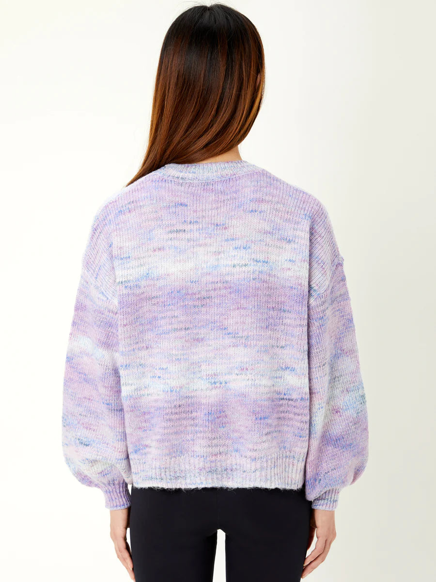 Spacedye Open Front Cardigan in Lagoon Multi