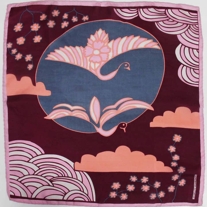 Mini Agami Scarf in Bordeaux
