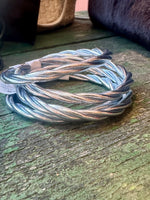 Load image into Gallery viewer, Twisted Buddhist Temple Bangle in SILVER
