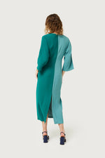 Load image into Gallery viewer, Colorblock Maxi Dress in Green/Teal
