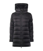 Load image into Gallery viewer, Matilda Hooded Puffer Coat in Black
