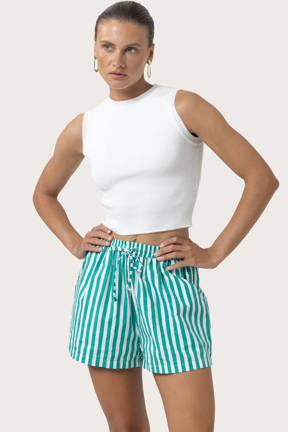 Kit Knitted Top in White
