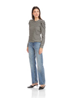 Load image into Gallery viewer, Leila Puff Sleeve Top in Stripe
