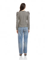 Load image into Gallery viewer, Leila Puff Sleeve Top in Stripe
