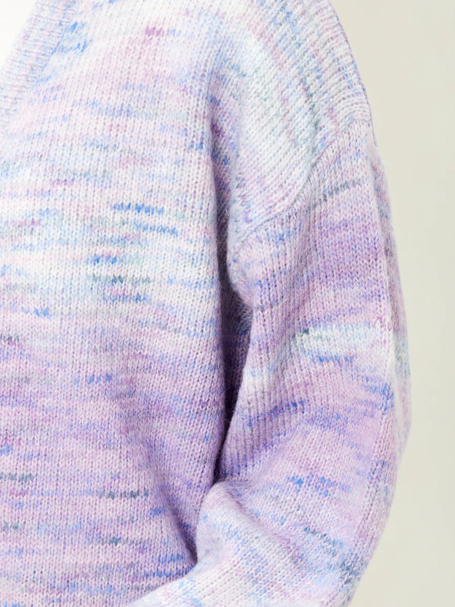 Spacedye Open Front Cardigan in Lagoon Multi
