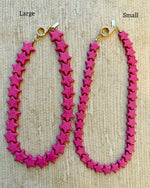 Load image into Gallery viewer, Large Sea Star Necklace in Bubble Gum Pink
