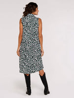 Load image into Gallery viewer, Animal Print Sleeveless Dress in Green
