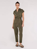 Load image into Gallery viewer, Utility Jumpsuit in Army Green
