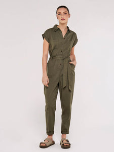 Utility Jumpsuit in Army Green