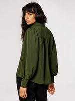 Load image into Gallery viewer, Long Sleeve Blouse in Olive
