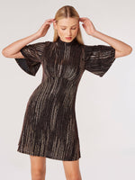 Load image into Gallery viewer, Angel Sleeve Empire Sparkle Dress in Bronze
