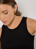 Load image into Gallery viewer, Racer Knitted Crop Top in Black
