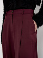Load image into Gallery viewer, Wide Leg Trouser in Burgundy
