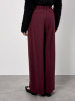 Load image into Gallery viewer, Wide Leg Trouser in Burgundy

