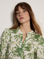 Load image into Gallery viewer, Poplin Short Tiered Baby-Doll Dress in Green

