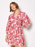 Load image into Gallery viewer, Boho Dress in Sarsa Pink

