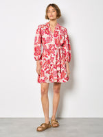Load image into Gallery viewer, Boho Dress in Sarsa Pink
