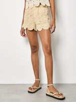 Load image into Gallery viewer, Crochet Shorts in Stone

