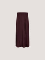 Load image into Gallery viewer, A-Line Satin Maxi Skirt in Purple
