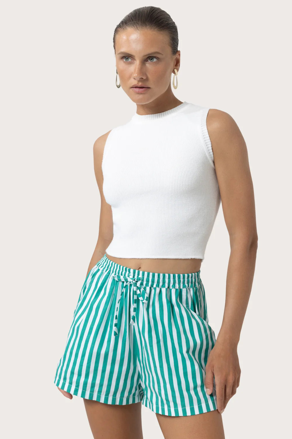 Kit Knitted Top in White