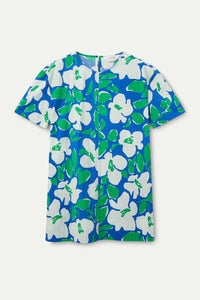 Bosco Print Shift Dress in Blue Multi