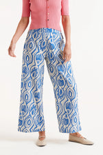 Load image into Gallery viewer, Aquaria Print Pant in Blue
