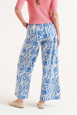 Load image into Gallery viewer, Aquaria Print Pant in Blue
