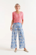 Load image into Gallery viewer, Aquaria Print Pant in Blue
