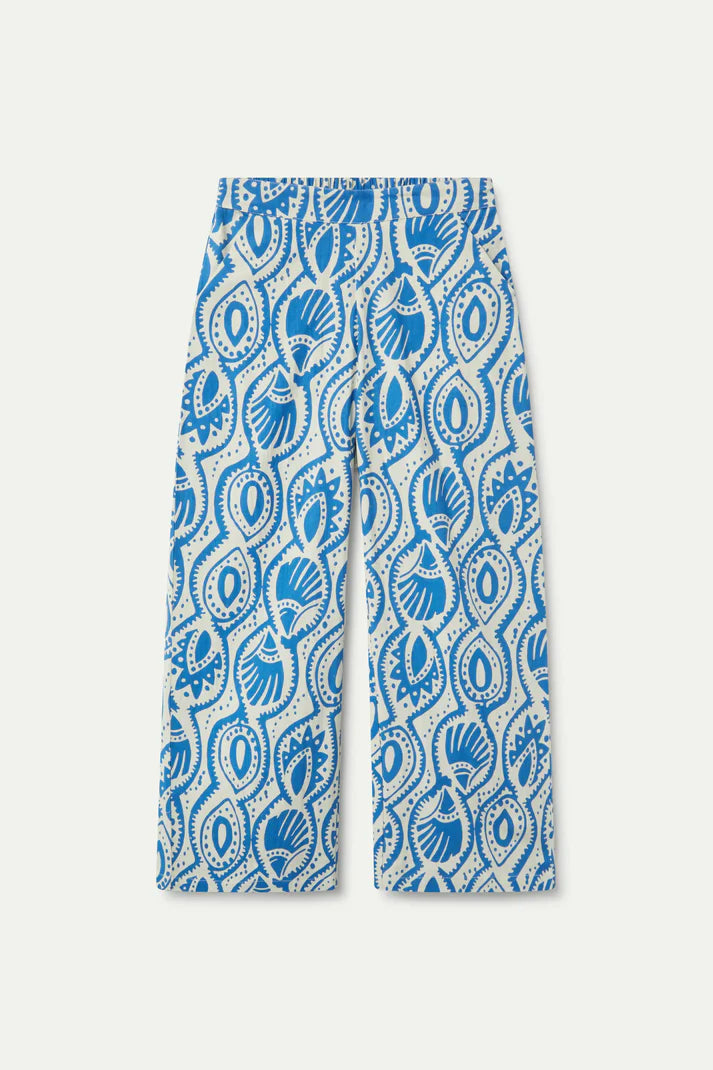 Aquaria Print Pant in Blue