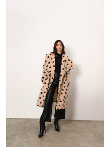 Juni Wrap Coat in Cream