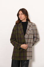 Load image into Gallery viewer, Meg Jacket in Split Plaid
