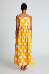 Strappy Maxi Dress in Big Sun Yellow