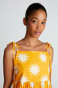 Strappy Maxi Dress in Big Sun Yellow