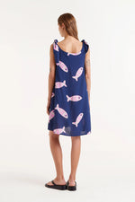 Load image into Gallery viewer, Fish Tank Dress in Navy
