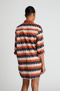 Oversized Tunic in Levante Geo
