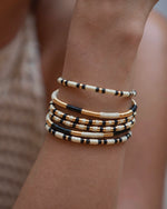 Load image into Gallery viewer, Clarte Bangle in Ivory and Grey
