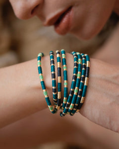 Clarte Bangle Maxi in Blue and Green