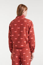 Load image into Gallery viewer, Corduroy Jacket in Lips Print
