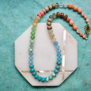 Gemma Medium Rondelle Necklace in Desert