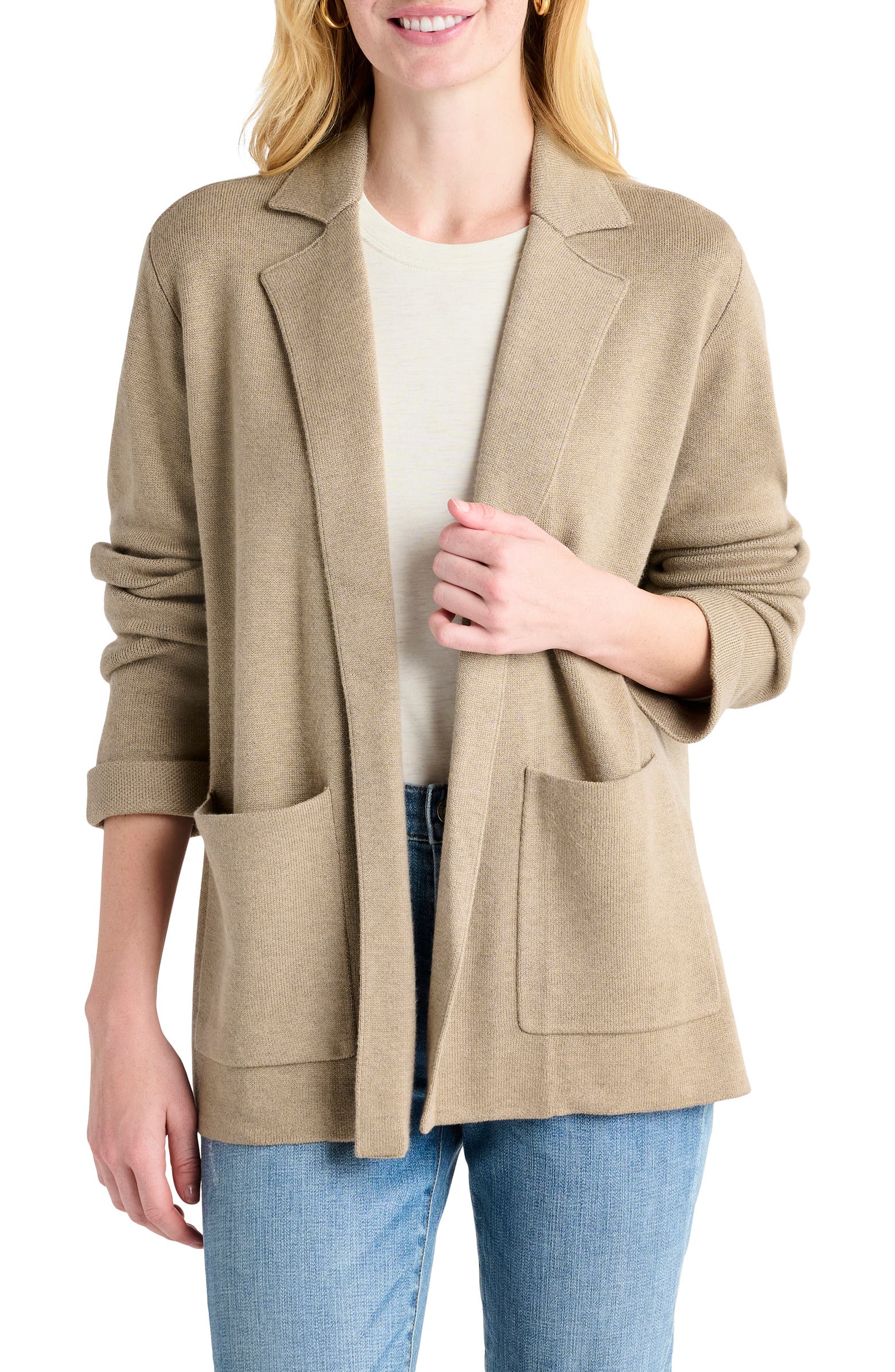 Estelle Cardigan in Heather Camel